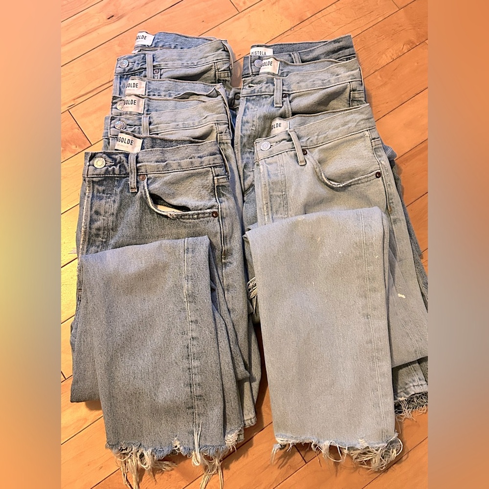6 pairs (bundle of gently worn denim).